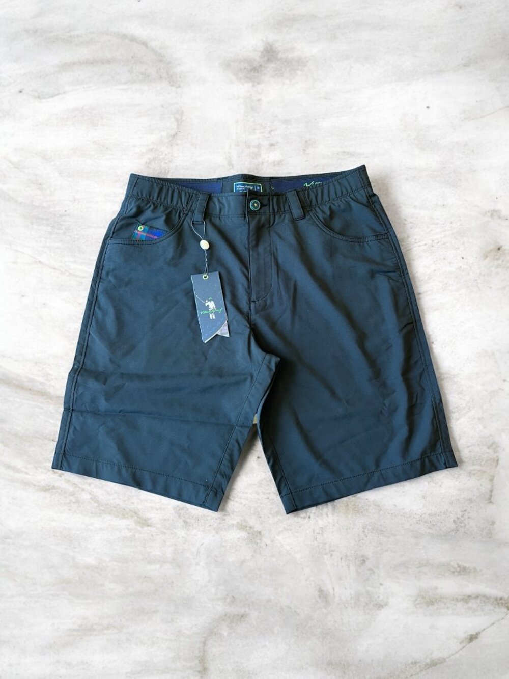 William Murray Heritage Men's 32 Shorts Easy Care UV Protection Stretch Black